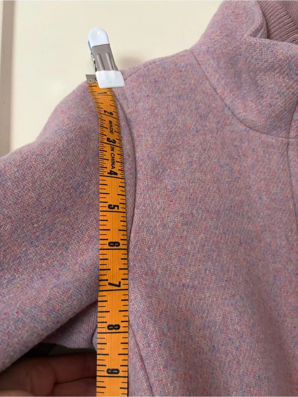J. Crew Lodge Coat Dusty Mauve Wool Zip-Front Pea Coat - Picture 10 of 13